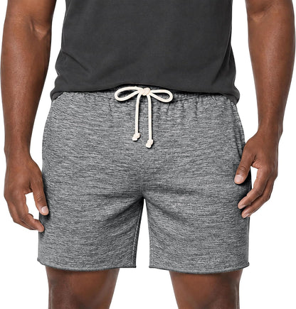 Mens Sweat Shorts, 6 Inch Inseam Lounge Shorts with Pockets